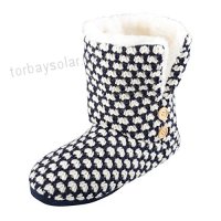 Womens Liana Knitted Slipper Boots Cosy Faux Fur Lining Non Slip Sole UK 3-8 - B016WMUOWI Womens Liana Knitted Slipper Boots Cosy Faux Fur Lining Non Slip Sole UK 3-8 - B016WMUOWI