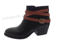 Lora Dora Womens Strappy Chunky Block Heels Warm Winter Chelsea Ankle Boots Size UK 3-8 - B0166ZNM34 Lora Dora Womens Strappy Chunky Block Heels Warm Winter Chelsea Ankle Boots Size UK 3-8 - B0166ZNM34
